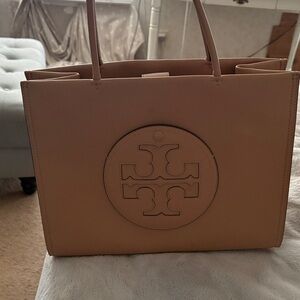 Tory Burch Beige Leather Tote